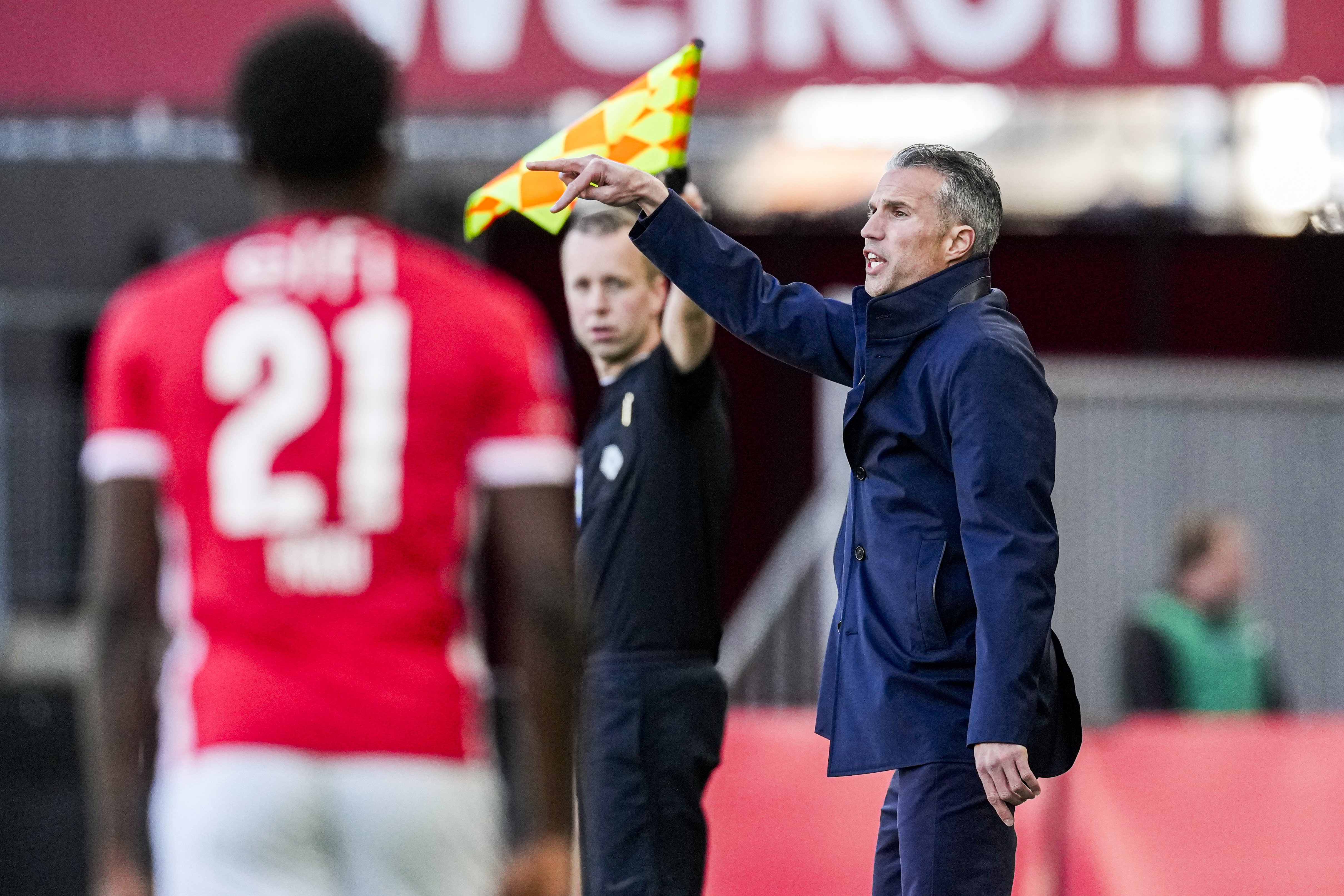 Robin van Persie tijdens AZ - Feyenoord