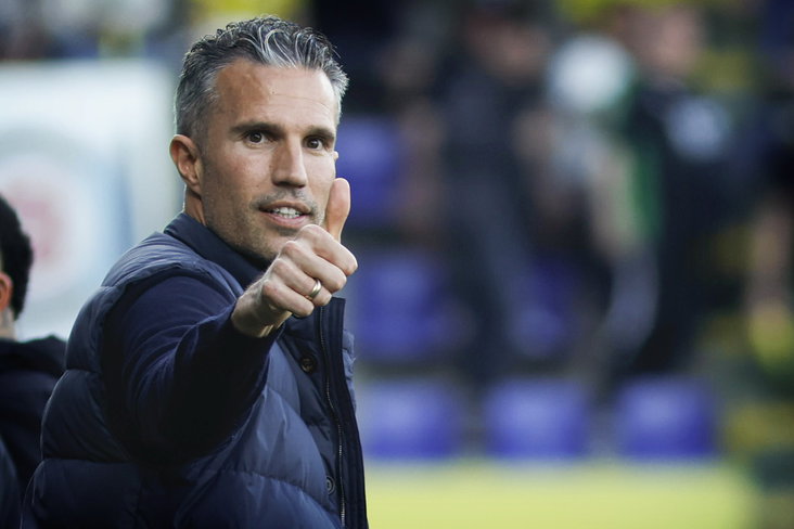 Robin van Persie is blij