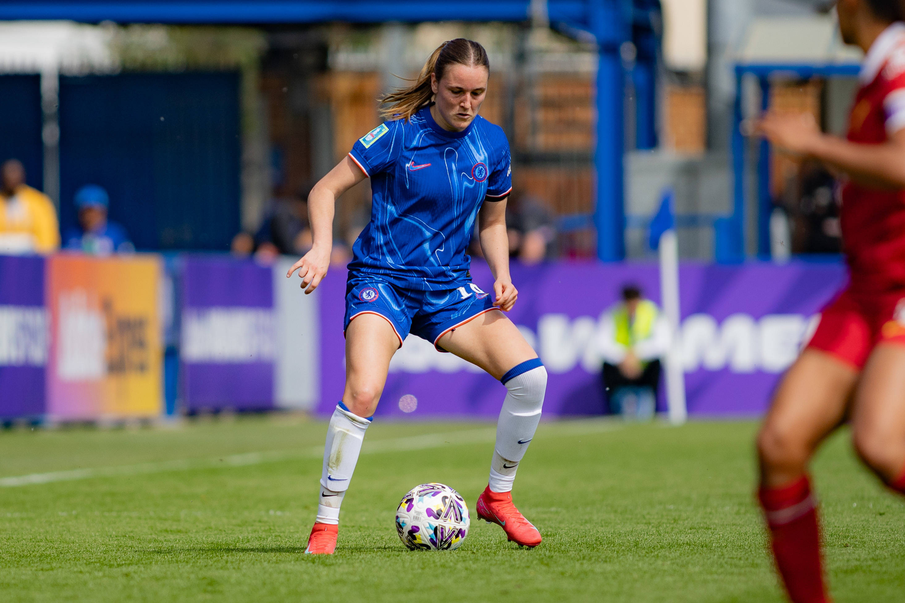 Wieke Kaptein in actie namens Chelsea