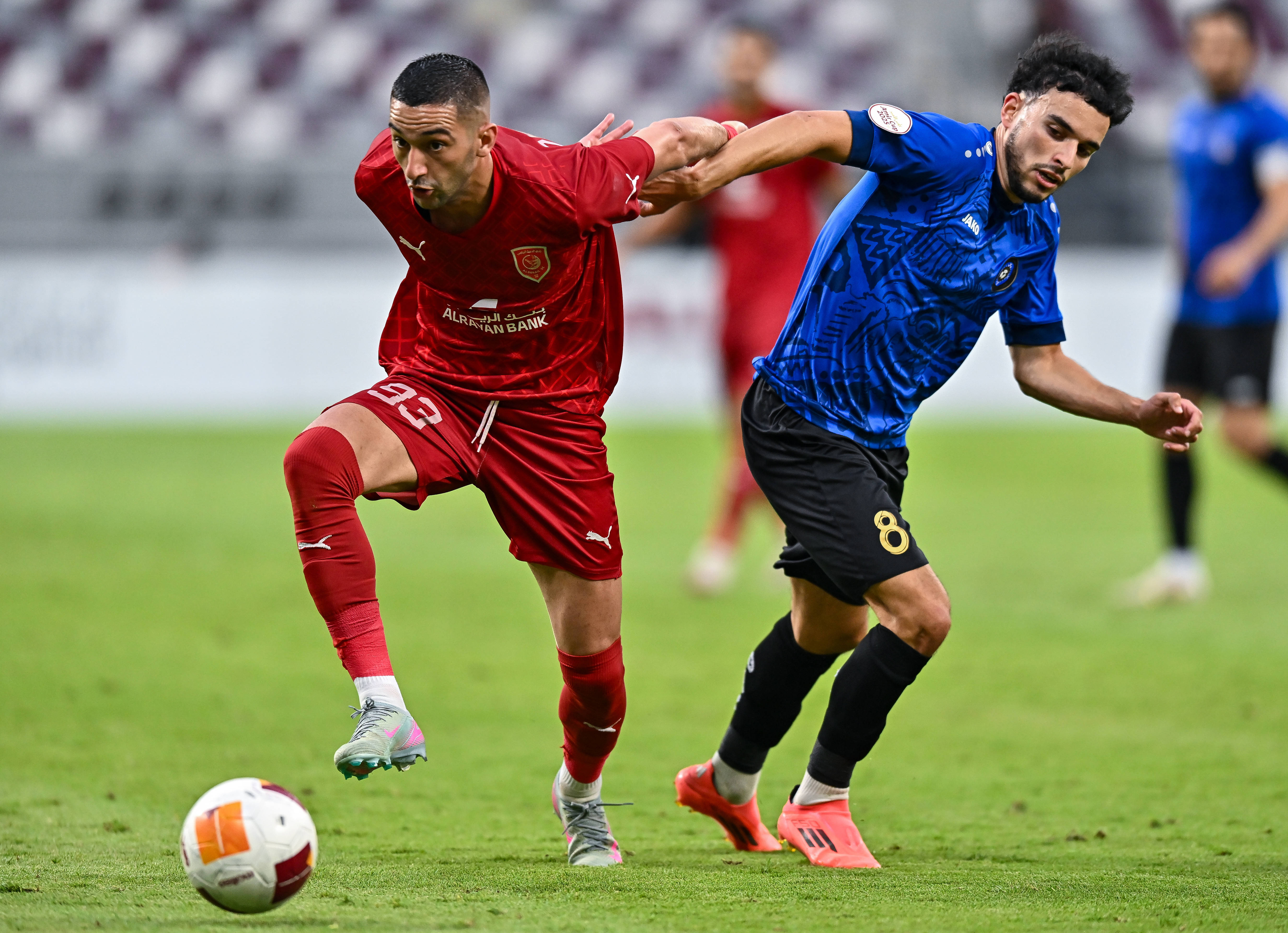 Hakim Ziyech in actie voor Al-Duhail