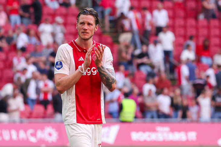 Wout Weghorst baalt