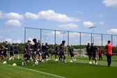 De spelers van Manchester United op Carrington