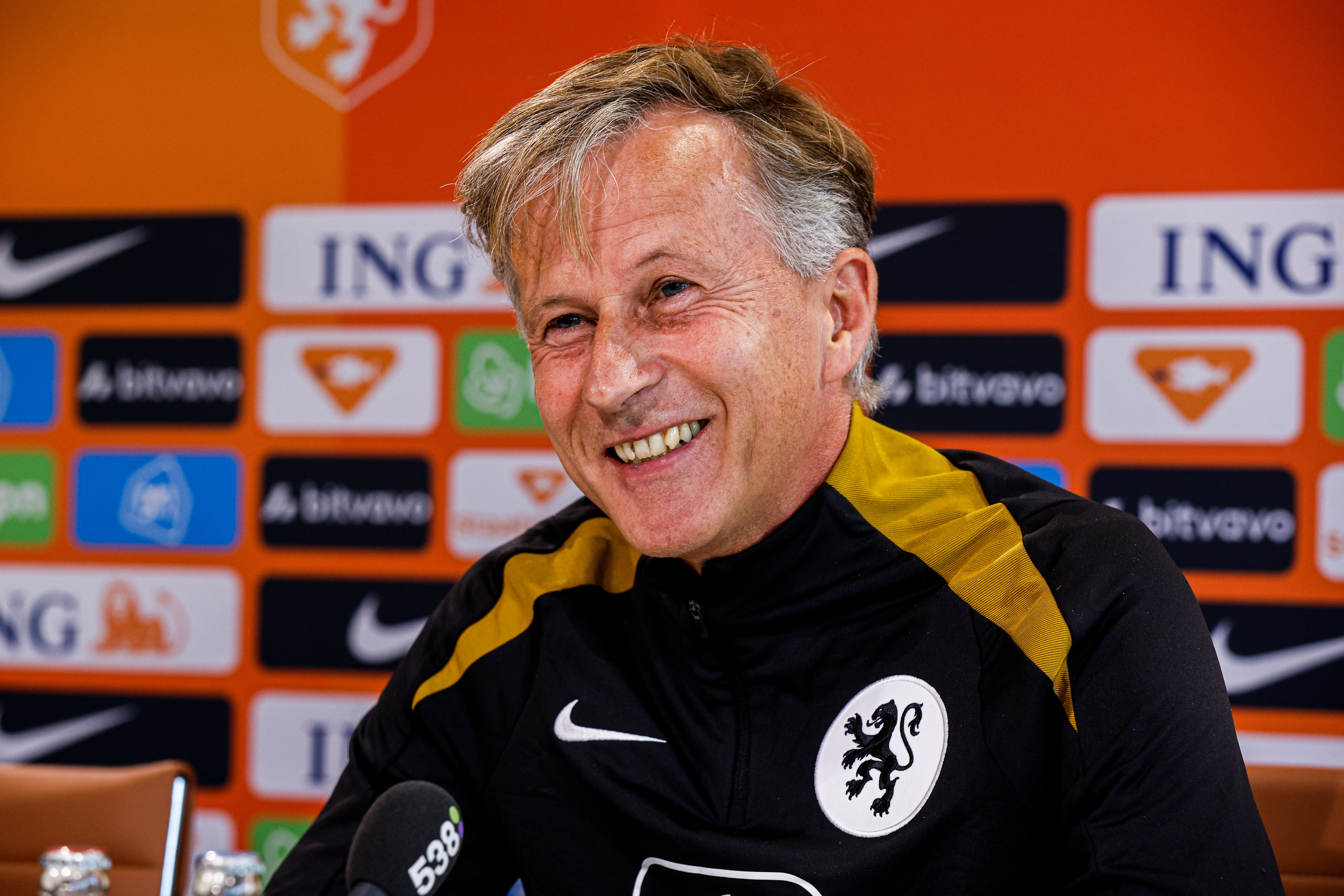 Andries Jonker op de persconferentie