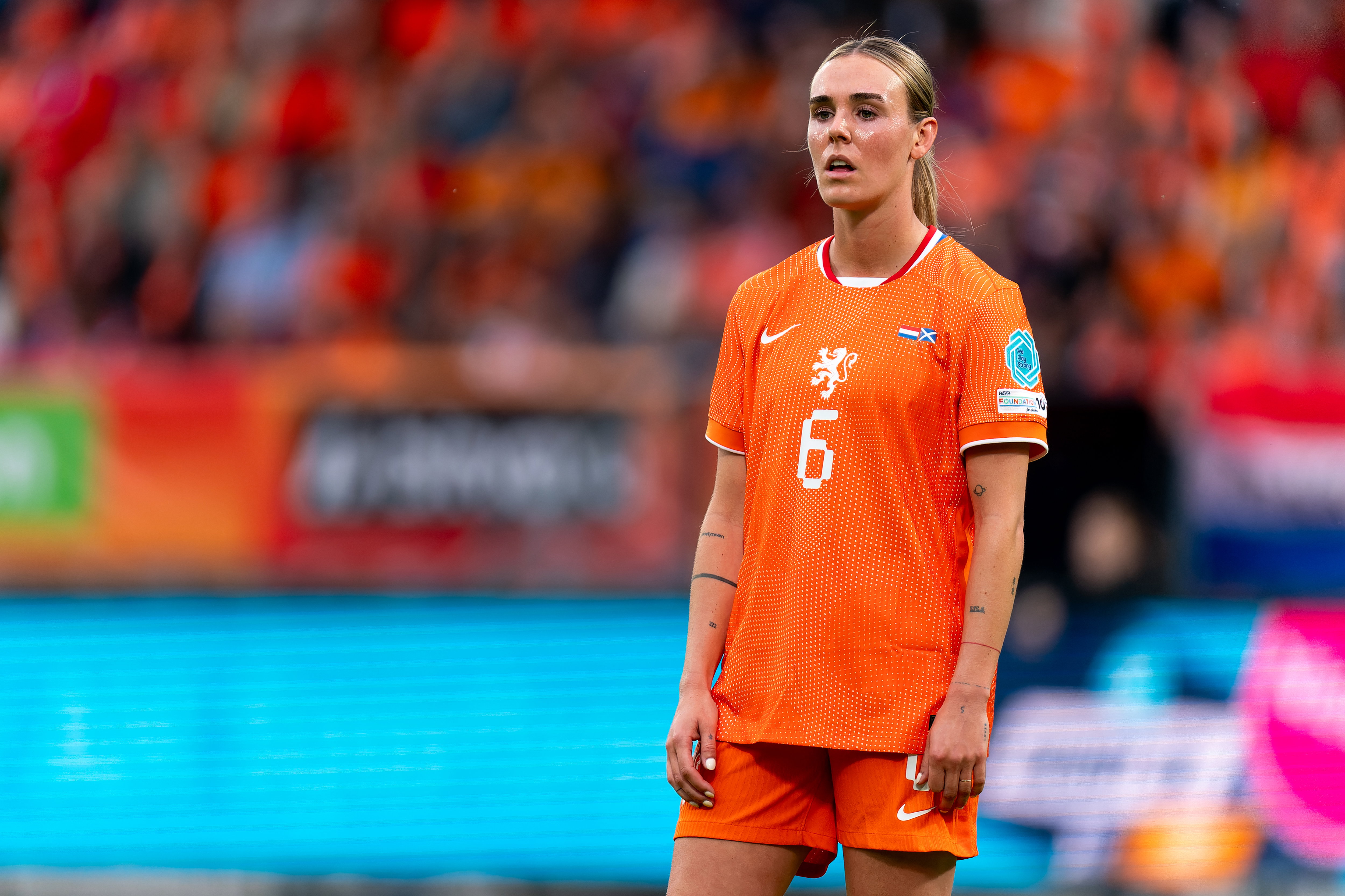 Jill Roord tegen Schotland