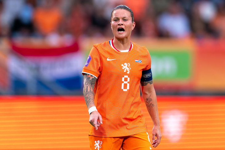 Sherida Spitse schreeuwt