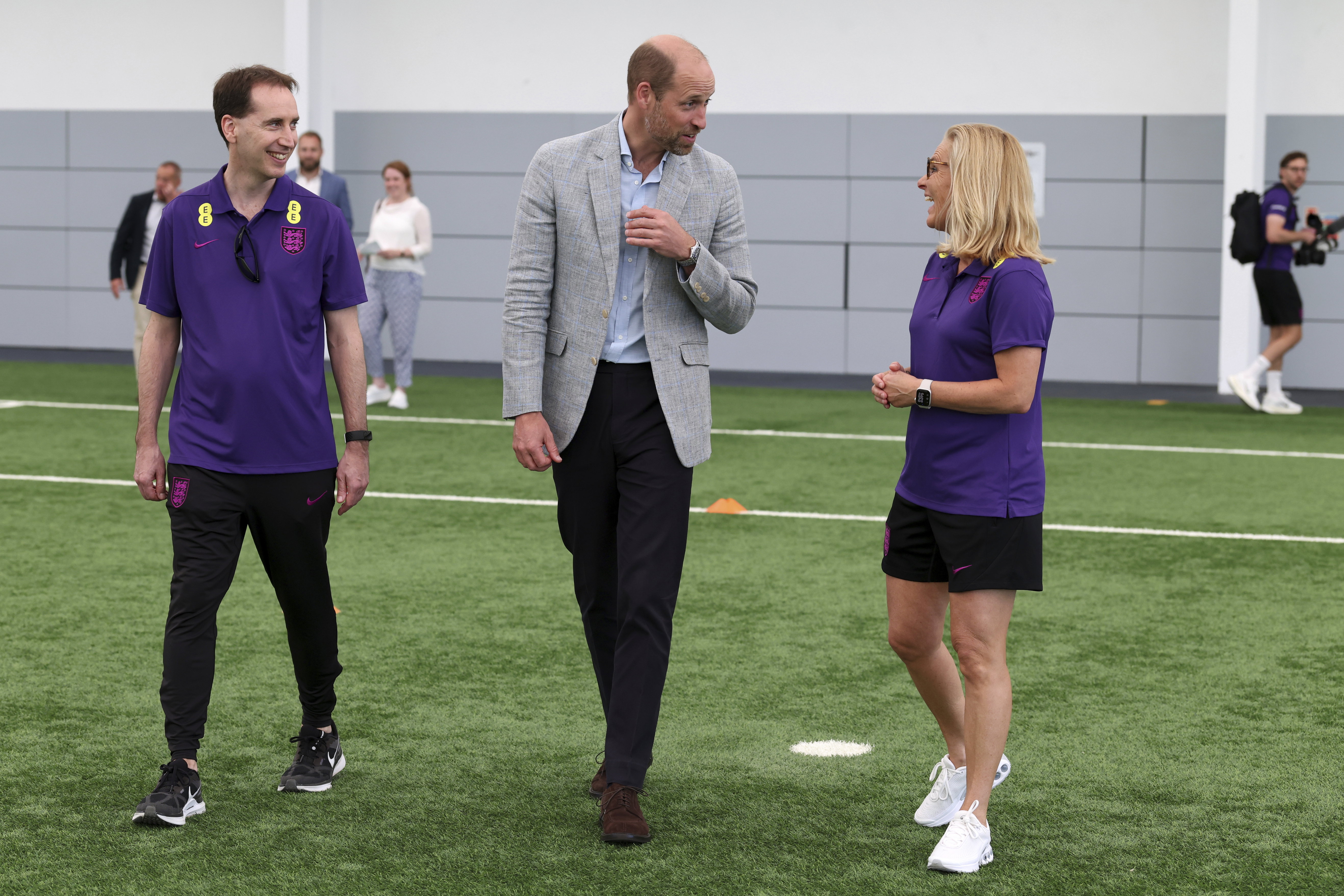 Sarina Wiegman met prins William