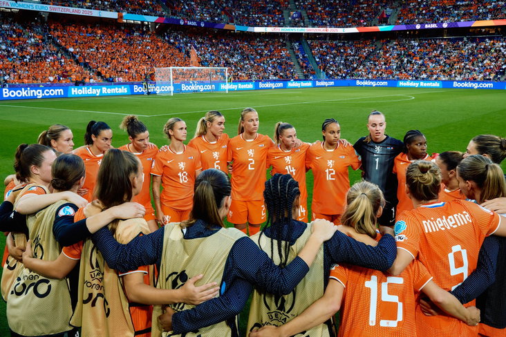 De OranjeLeeuwinnen op het EK in Zwitserland