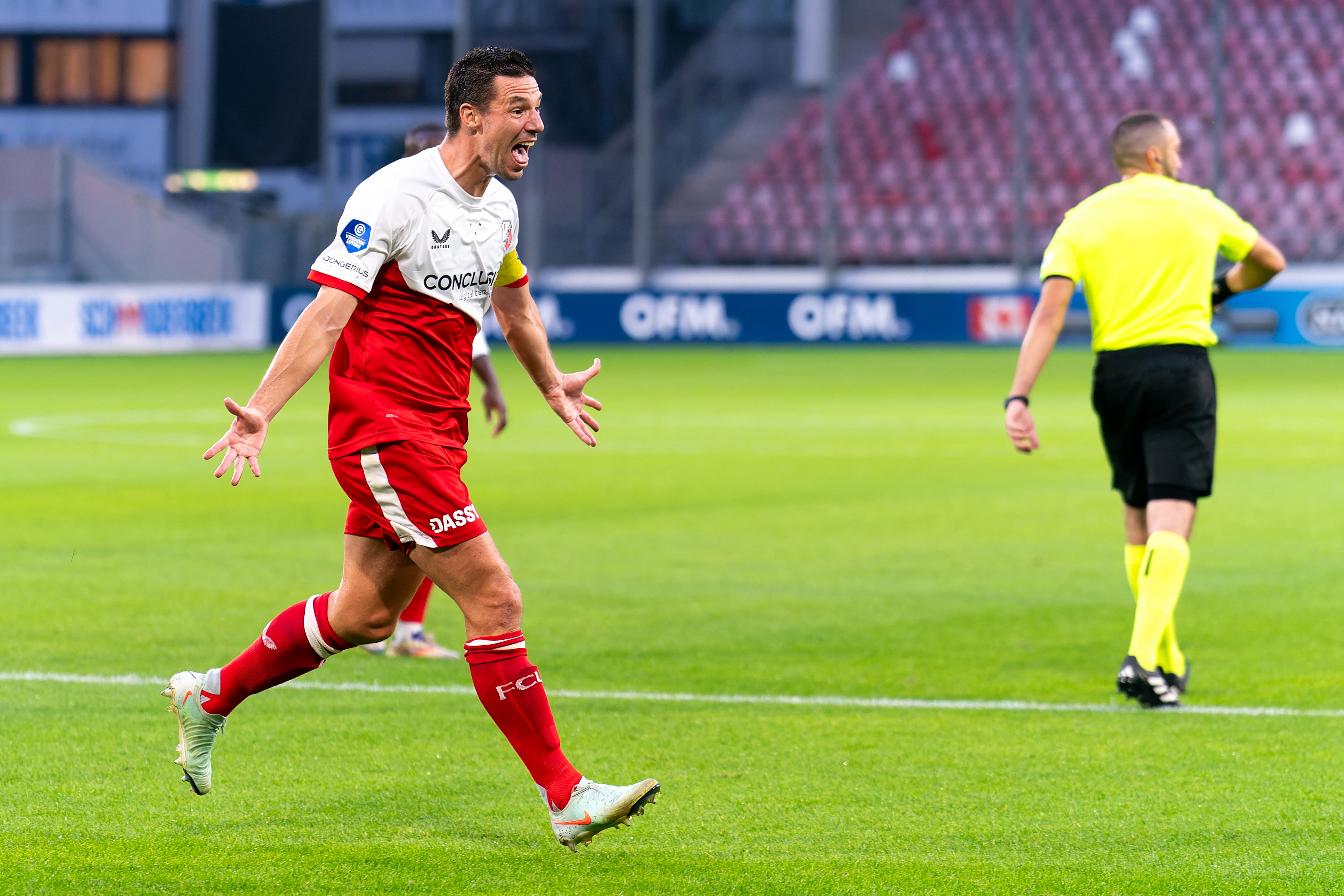 Nick Viergever na zijn goal tegen FC Sheriff