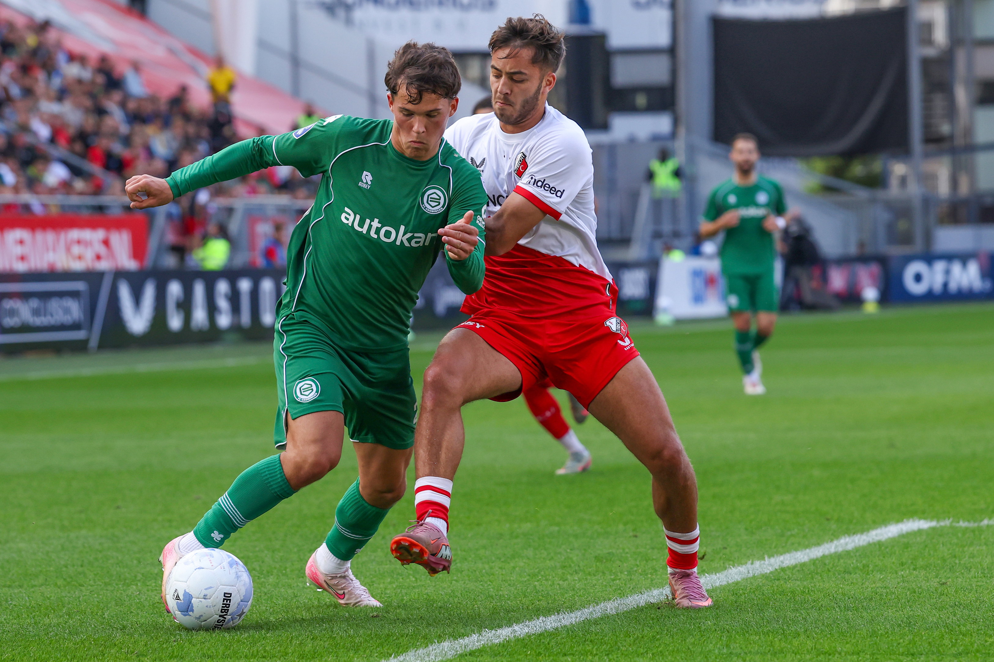 Souffian El Karouani in de wedstrijd tegen FC Groningen