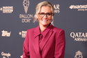 Sarina Wiegman op de rode loper van het Ballon d'Or-gala