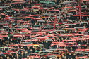 Supporters van Feyenoord voor een Europees duel