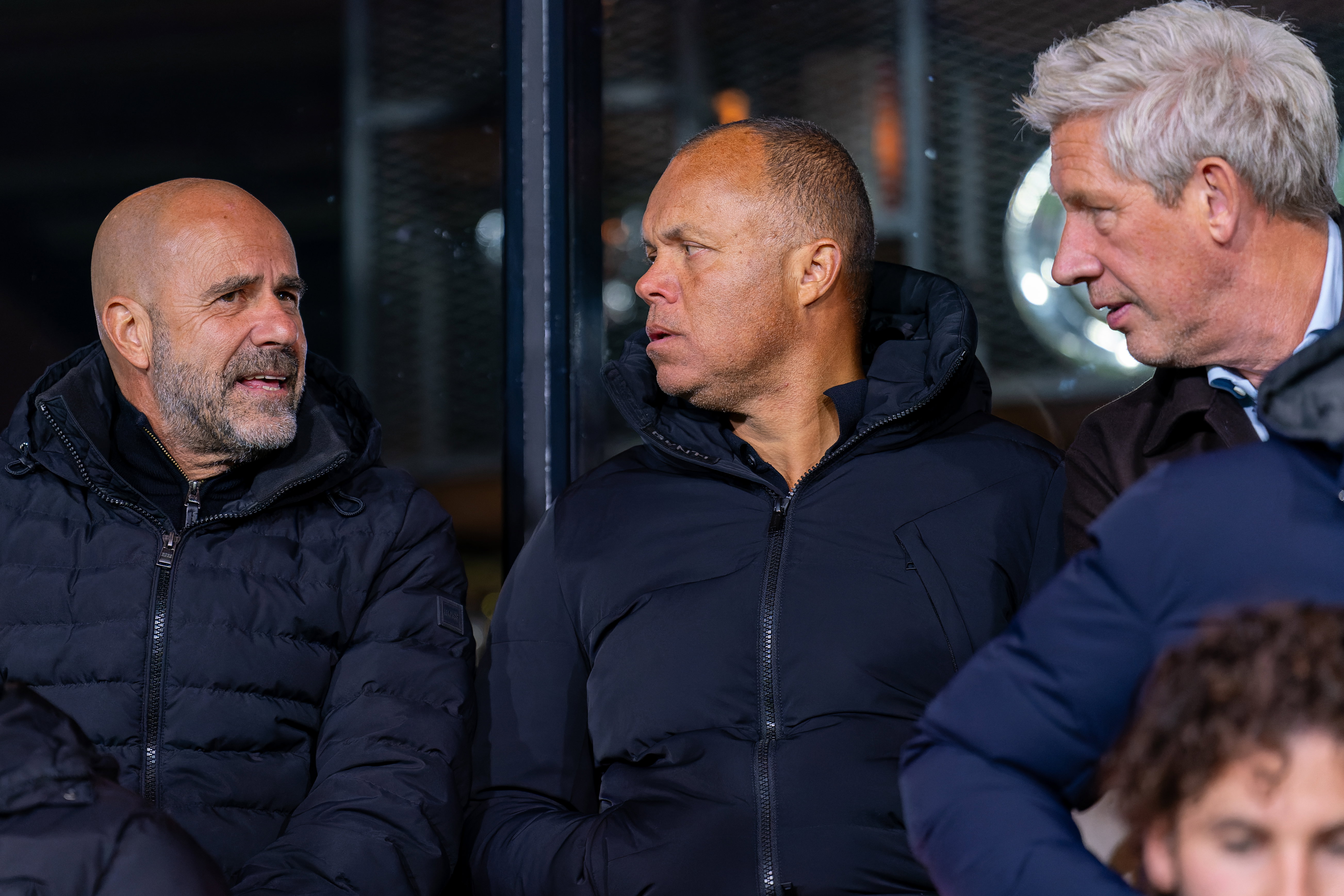 Peter Bosz, Earnest Stewart en Marcel Brands