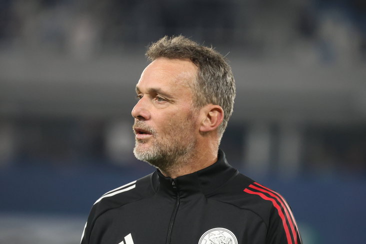 Gerald Sibon voor een wedstrijd met de Ajax Legends