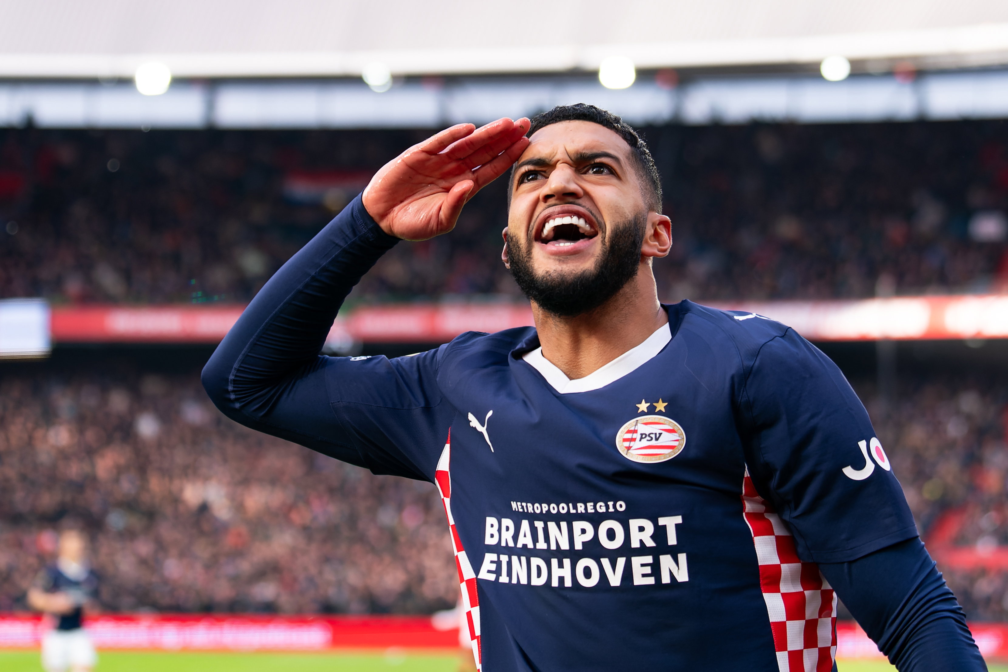 Ismael Saibari scoorde drie keer tegen Feyenoord