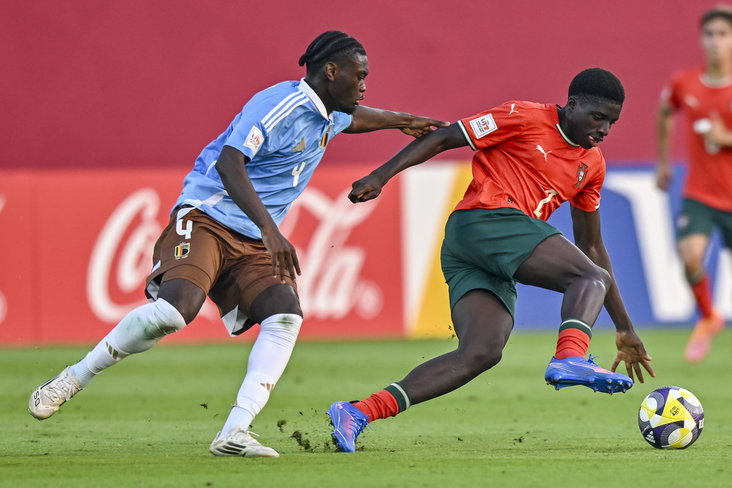 Jorthy Mokio in actie voor België O17