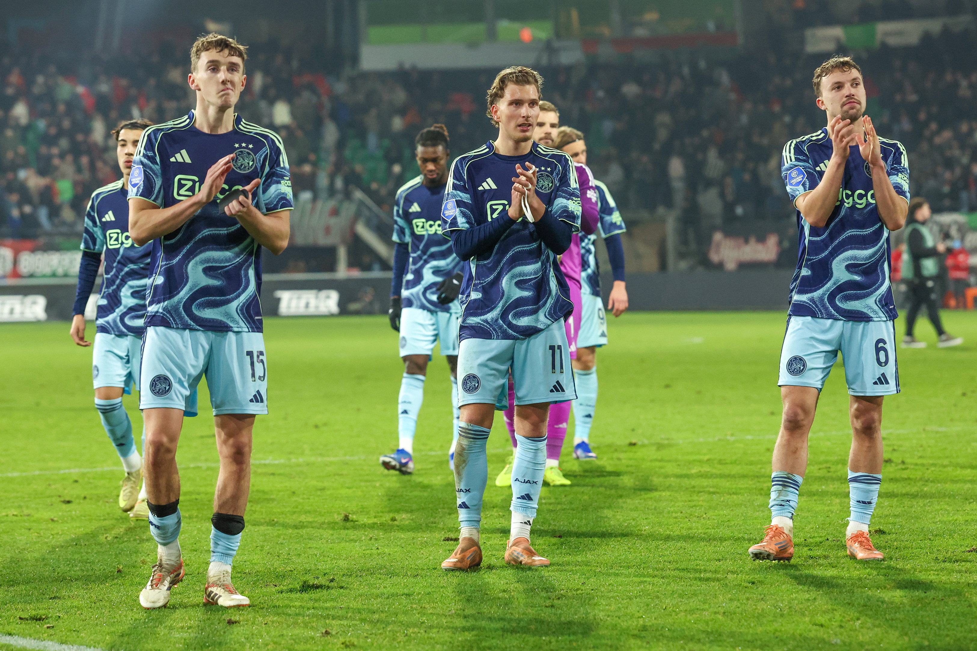 Youri Baas na afloop van NEC - Ajax