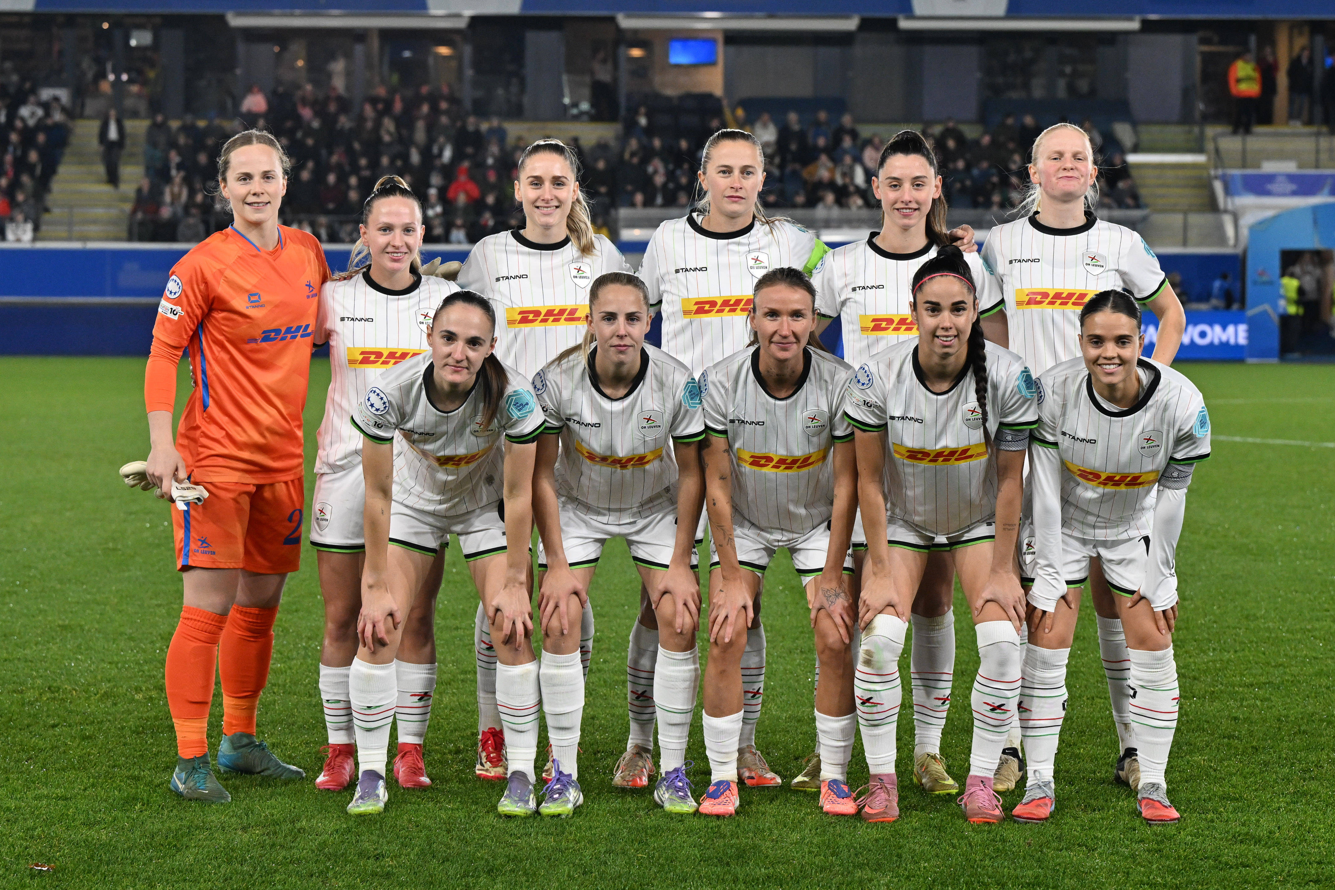 Het elftal van OH Leuven in de UEFA Women's Champions League