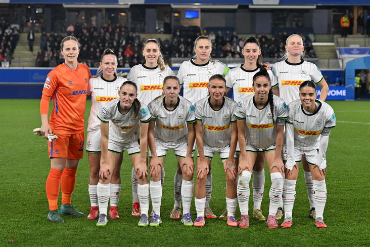 Het elftal van OH Leuven in de UEFA Women's Champions League