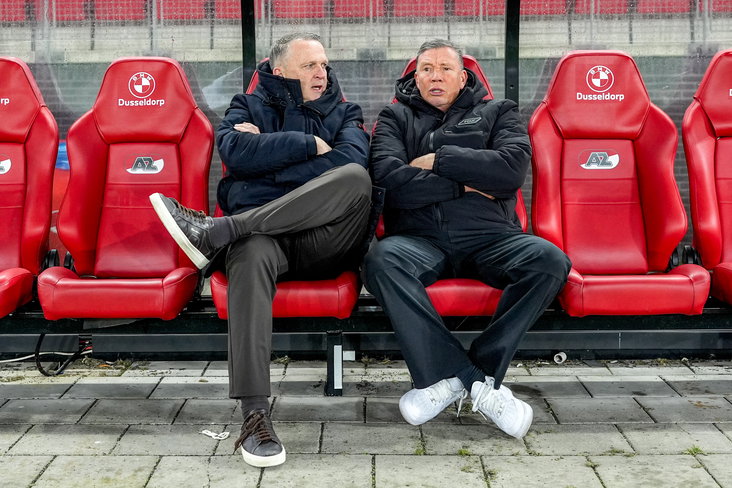 John van den Brom en Leeroy Echteld