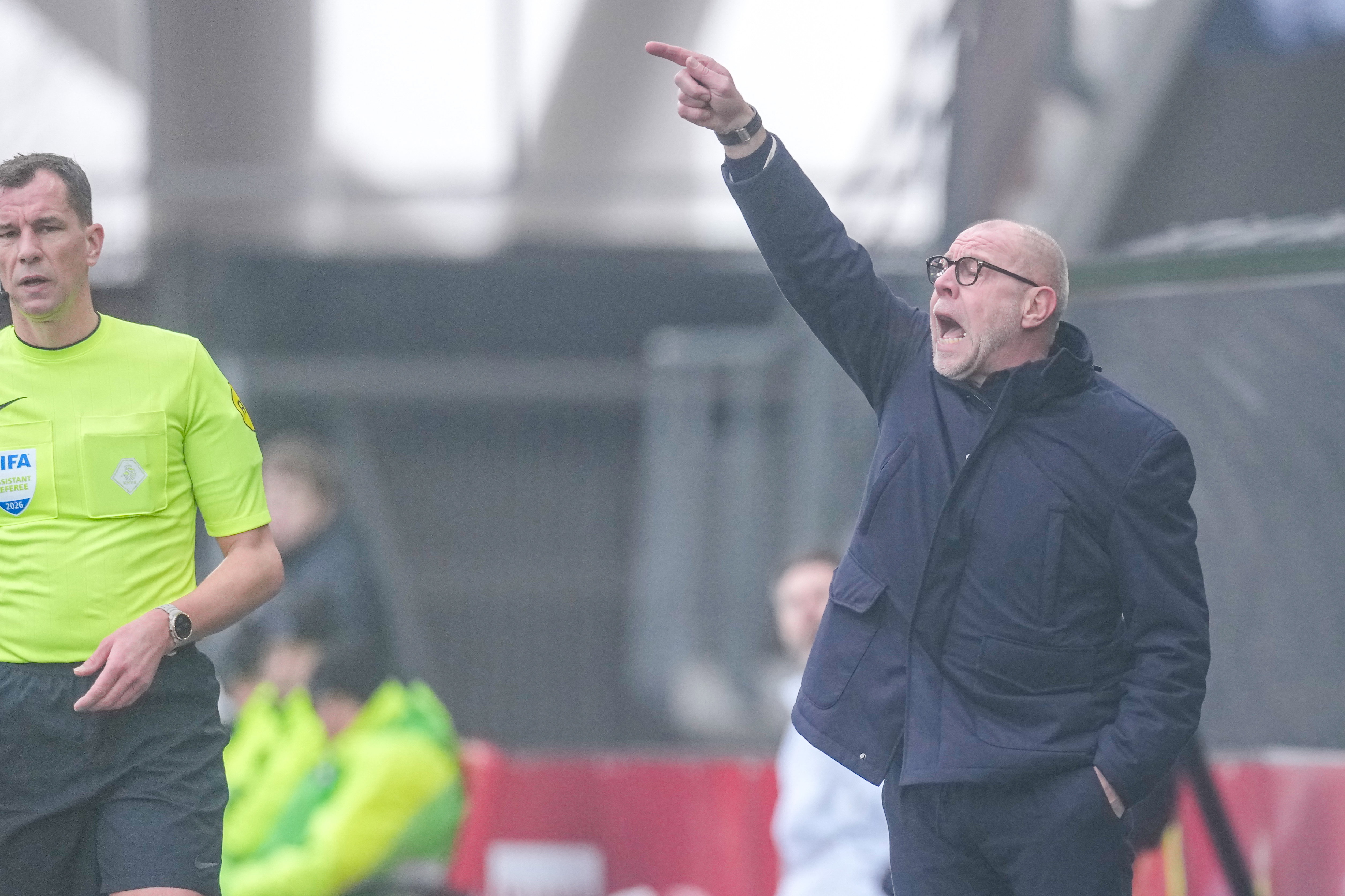 Fred Grim schreeuwt
