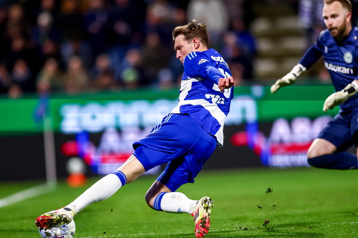 Thijs Oosting tegen FC Groningen