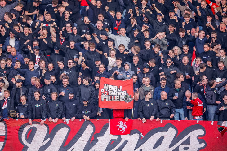 FC Twente-supporters bij Fortuna Sittard