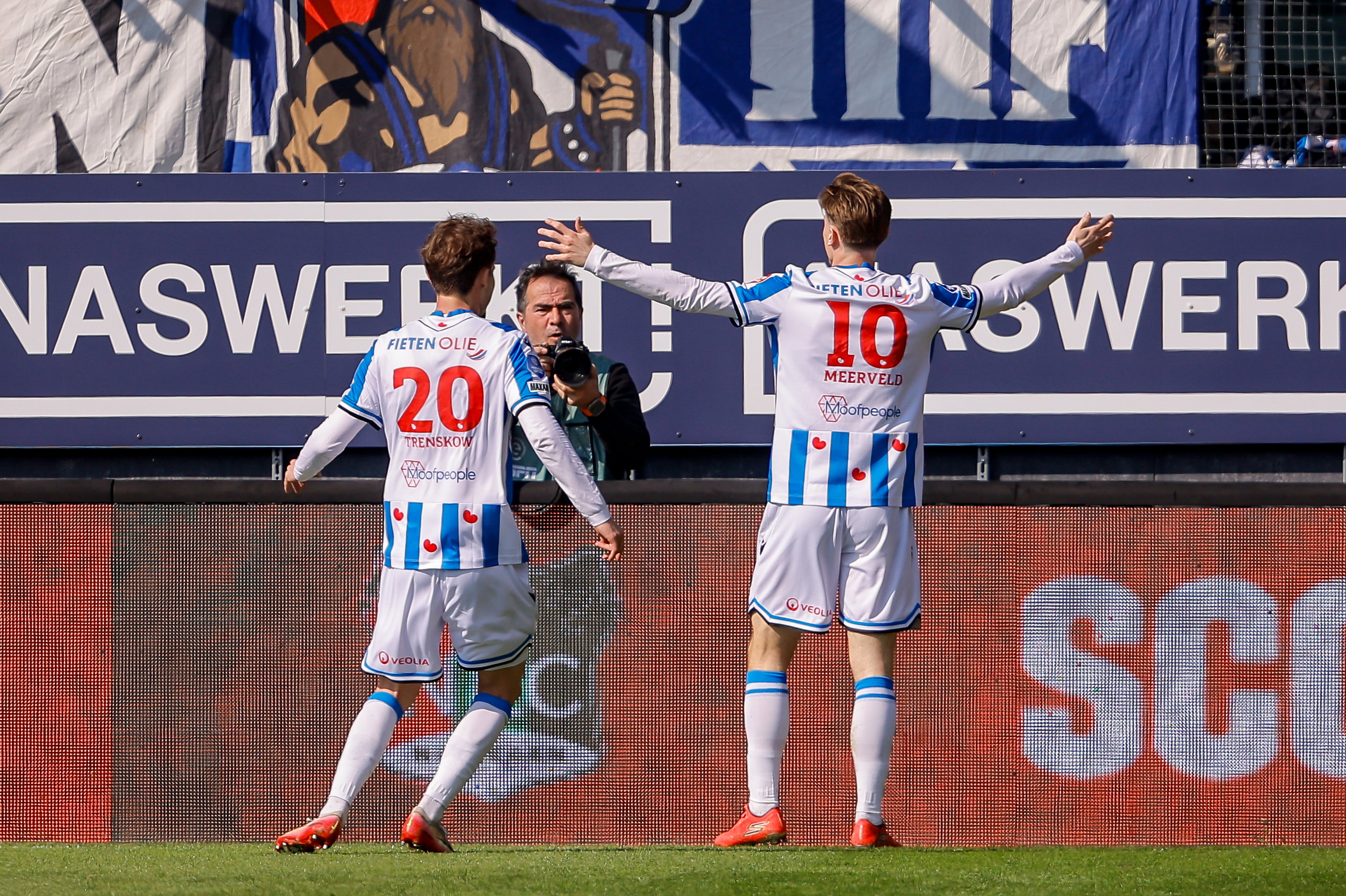 Doelpuntenmakers Jacob Trenskow en Ringo Meerveld