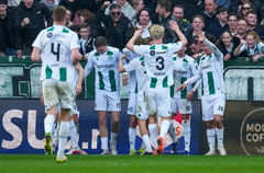 FC Groningen viert een goal