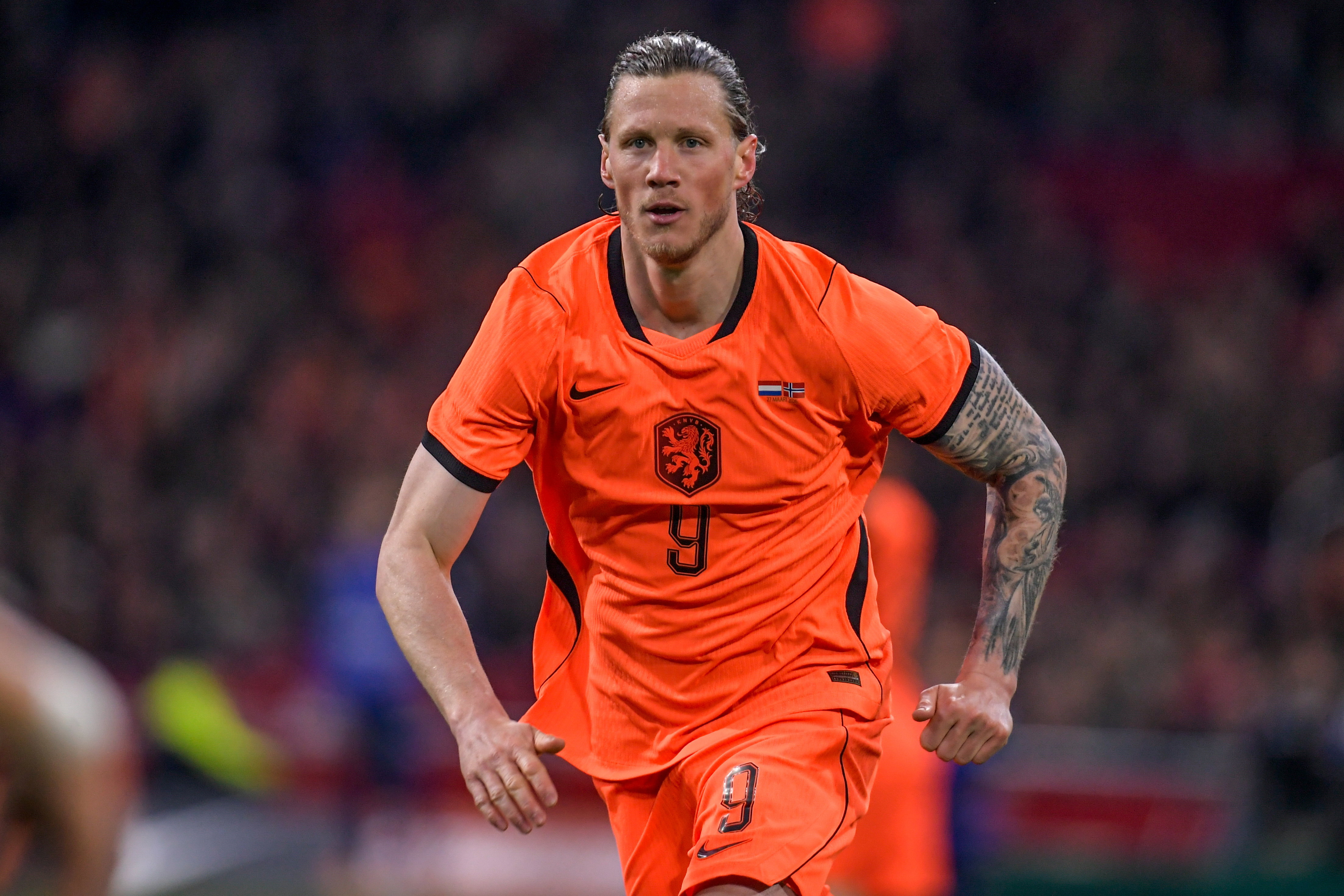 Wout Weghorst in het Nederlands elftal