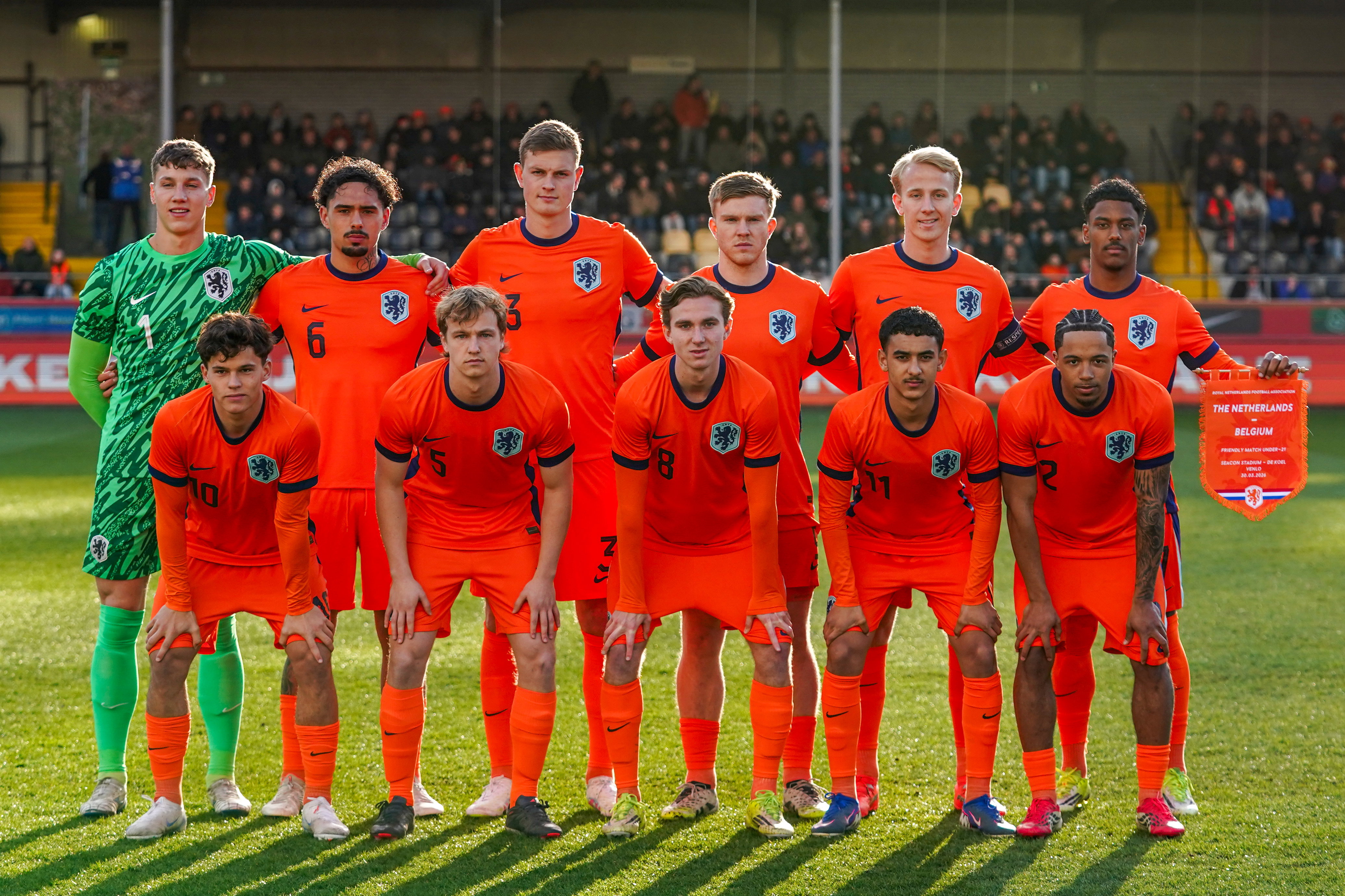 Jong Oranje verslaat met Klaverboer onder de lat Jong België