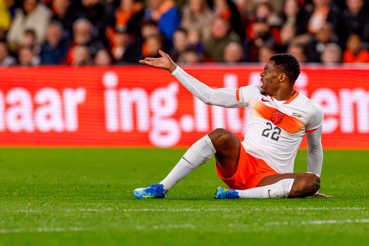 Denzel Dumfries tegen Ecuador