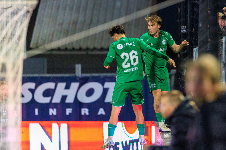 Thom van Bergen en Jorg Schreuders in de hekken