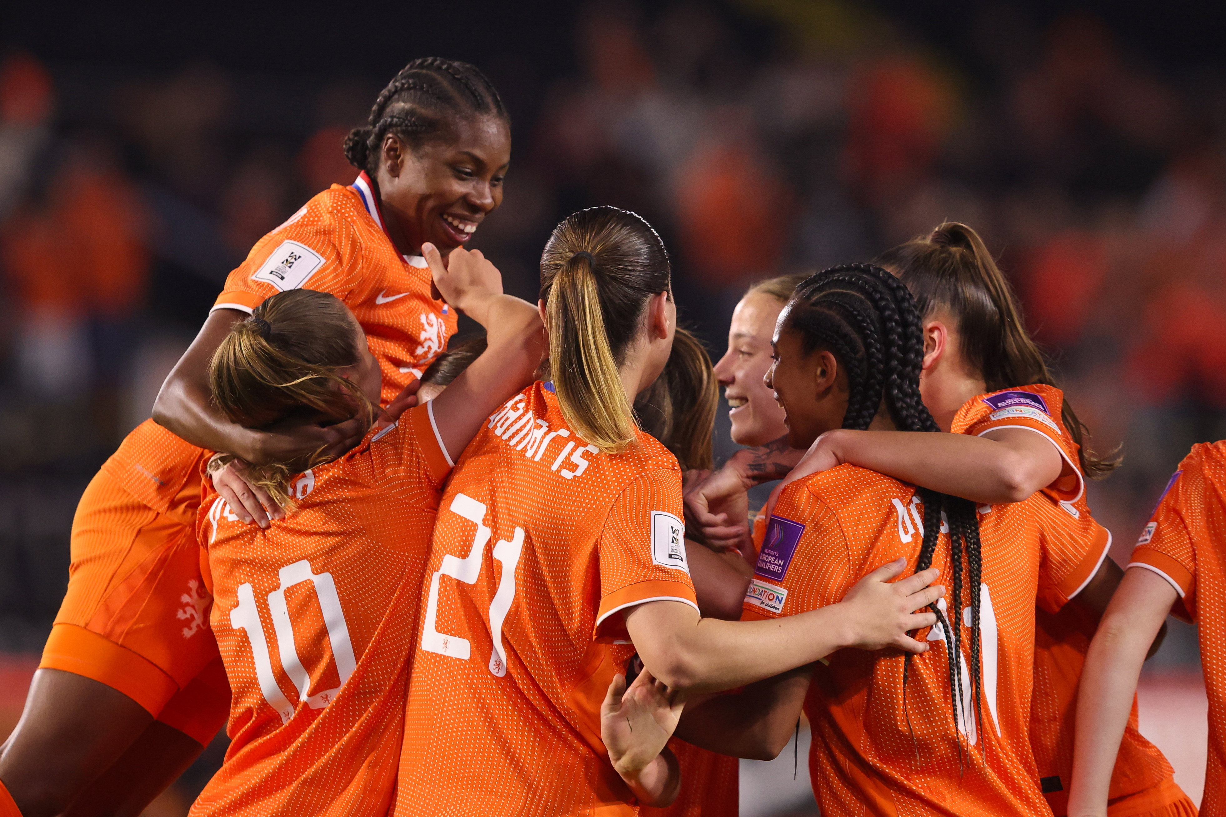 De OranjeLeeuwinnen juichen