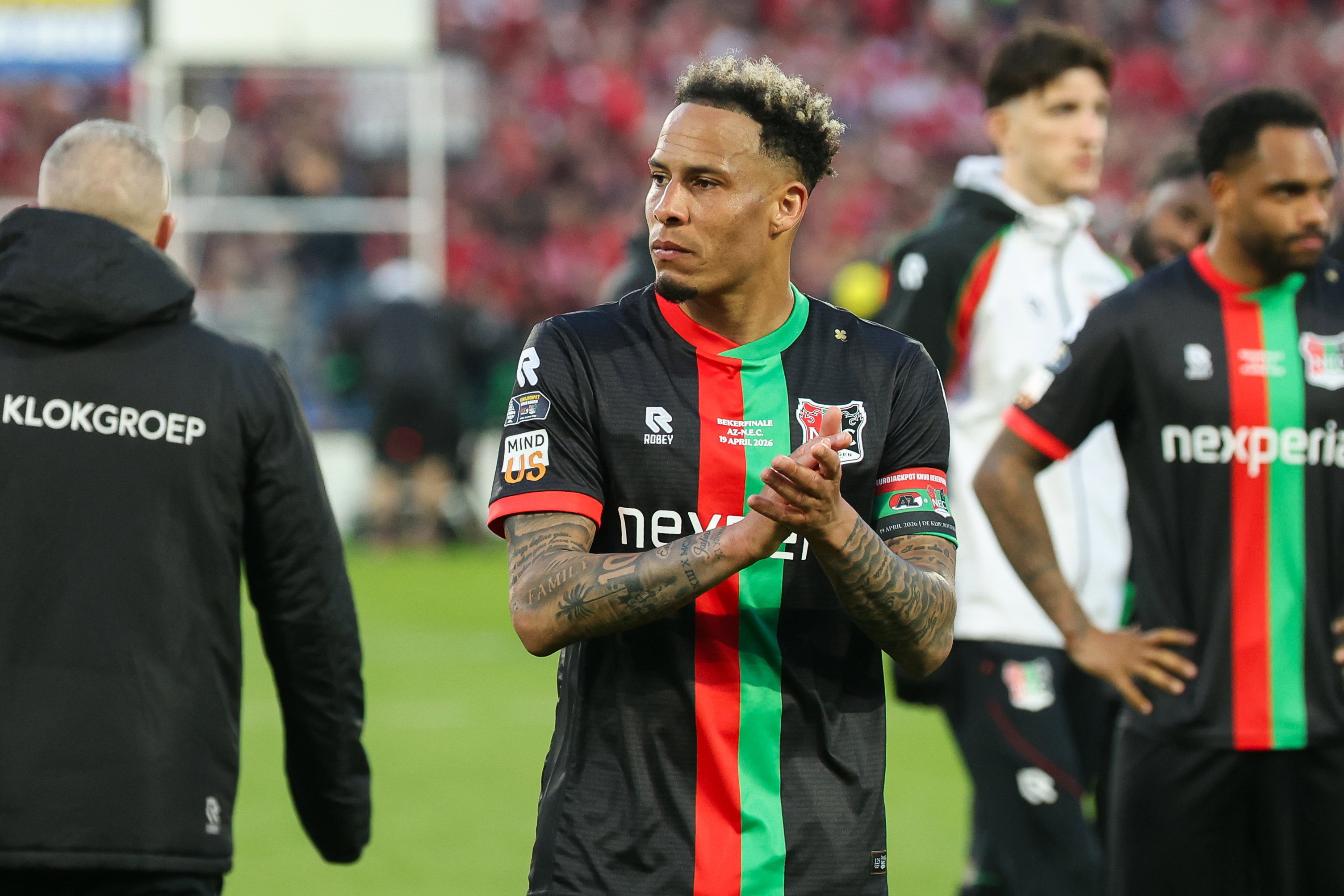 Tjaronn Chery baalt na de verloren bekerfinale