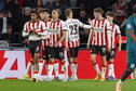 PSV viert een doelpunt van Esmir Bajraktarevic