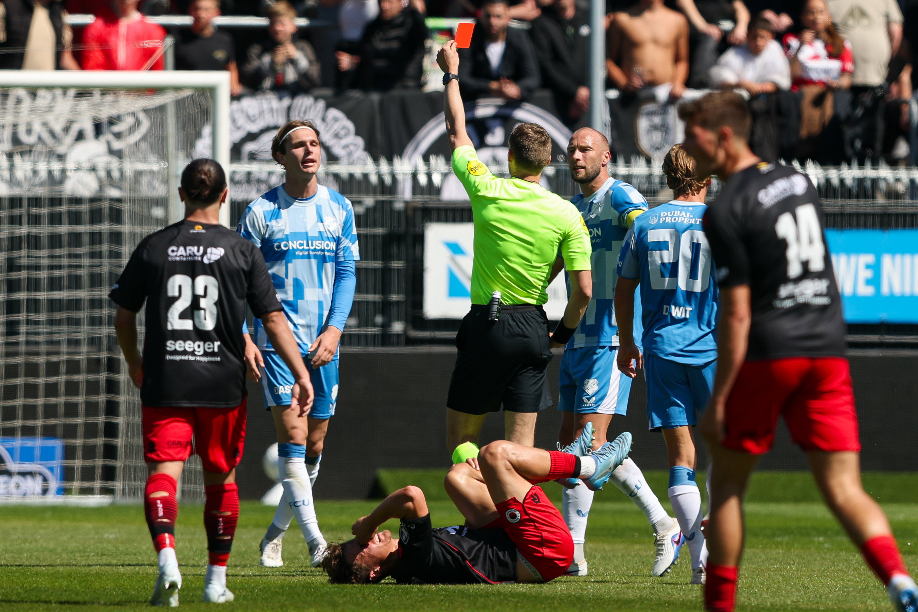 Matisse Didden krijgt rood tegen Excelsior