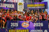PSV is kampioen in de Eurojackpot Vrouwen Eredivisie