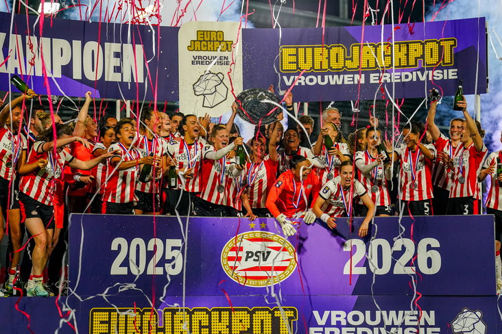 PSV is kampioen in de Eurojackpot Vrouwen Eredivisie