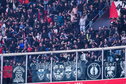 FC Utrecht-supporters in het uitvak van Ajax