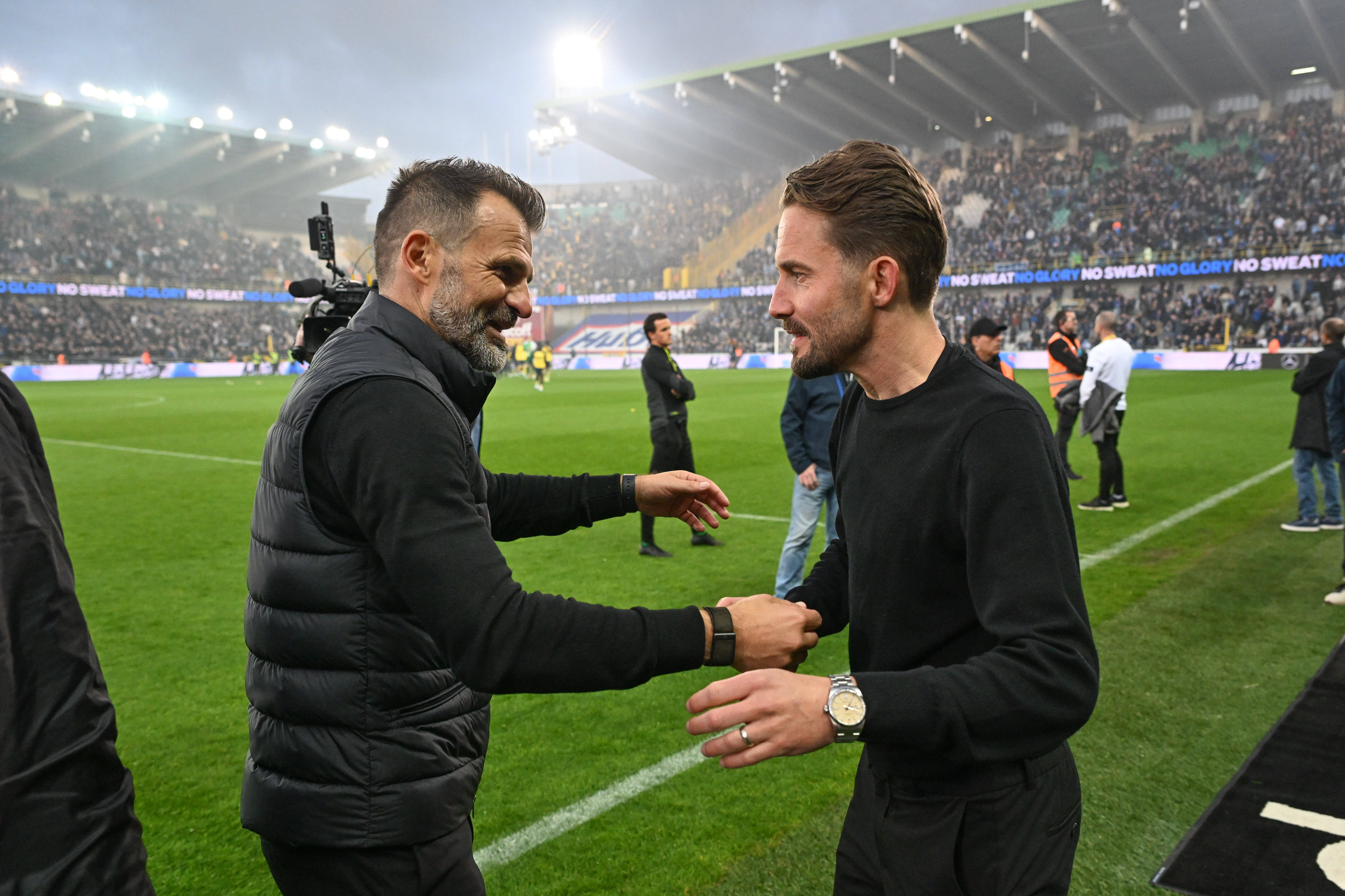 Club Brugge-trainer Ivan Leko en Dévy Rigaux