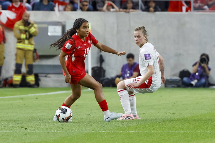 Ella Touon in actie namens Zwitserland