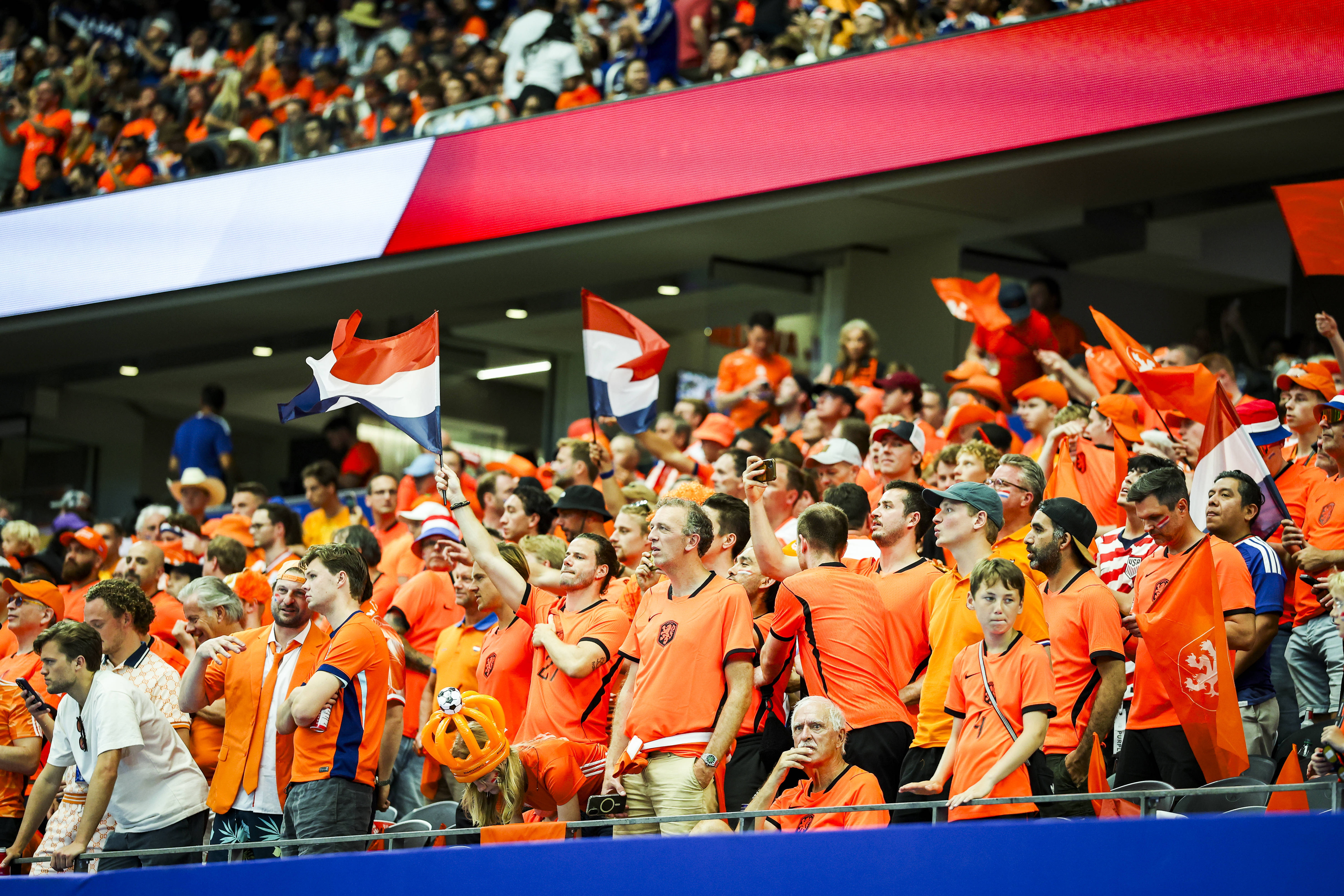 Fans van het Nederlands elftal in Dallas