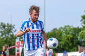 Dylan Vente tijdens de eerste oefenwedstrijd van SC Heerenveen