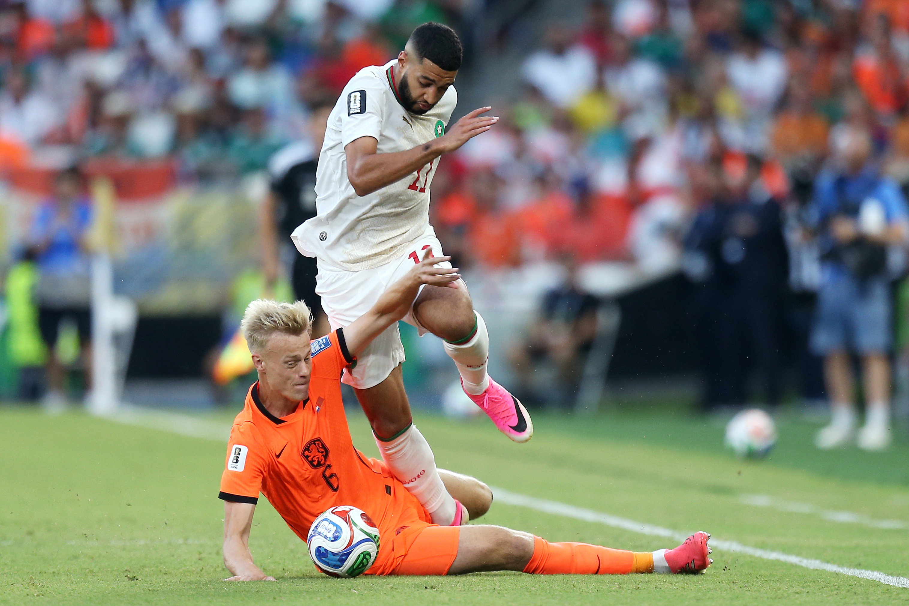 Oranje naar huis na strafschoppenserie tegen Marokko op het WK