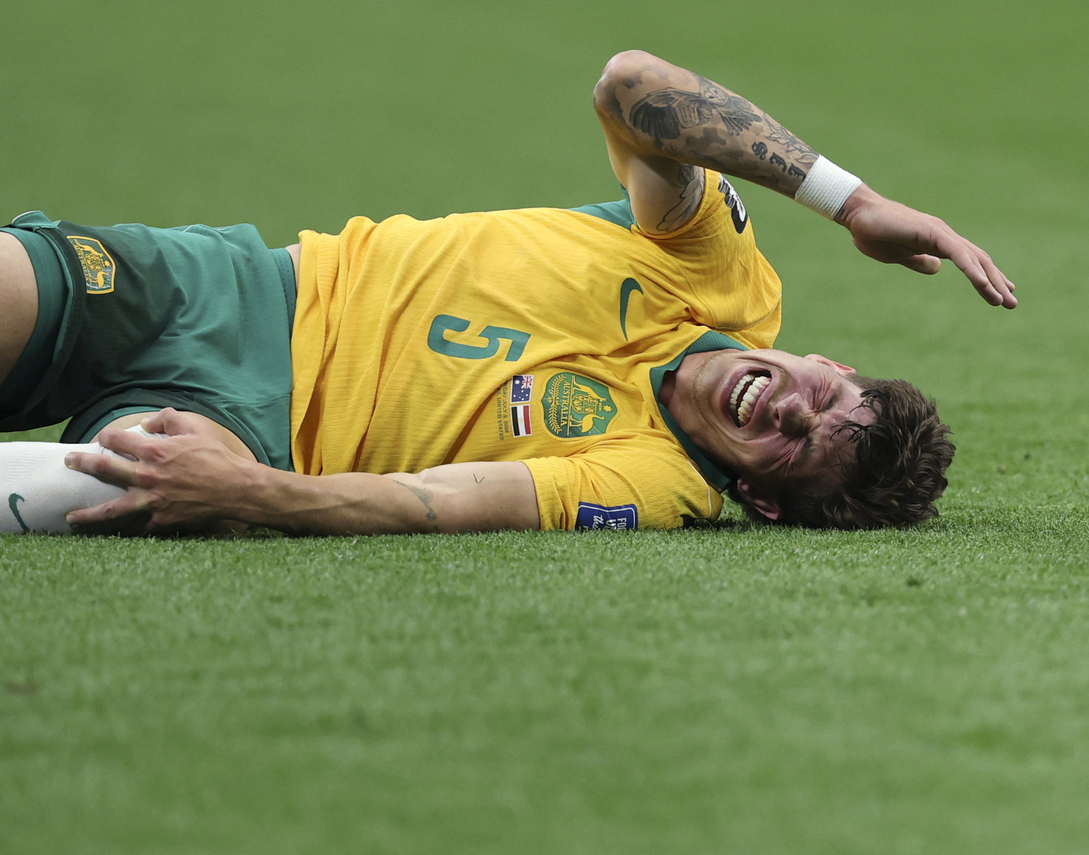 Jordan Bos geblesseerd op het WK