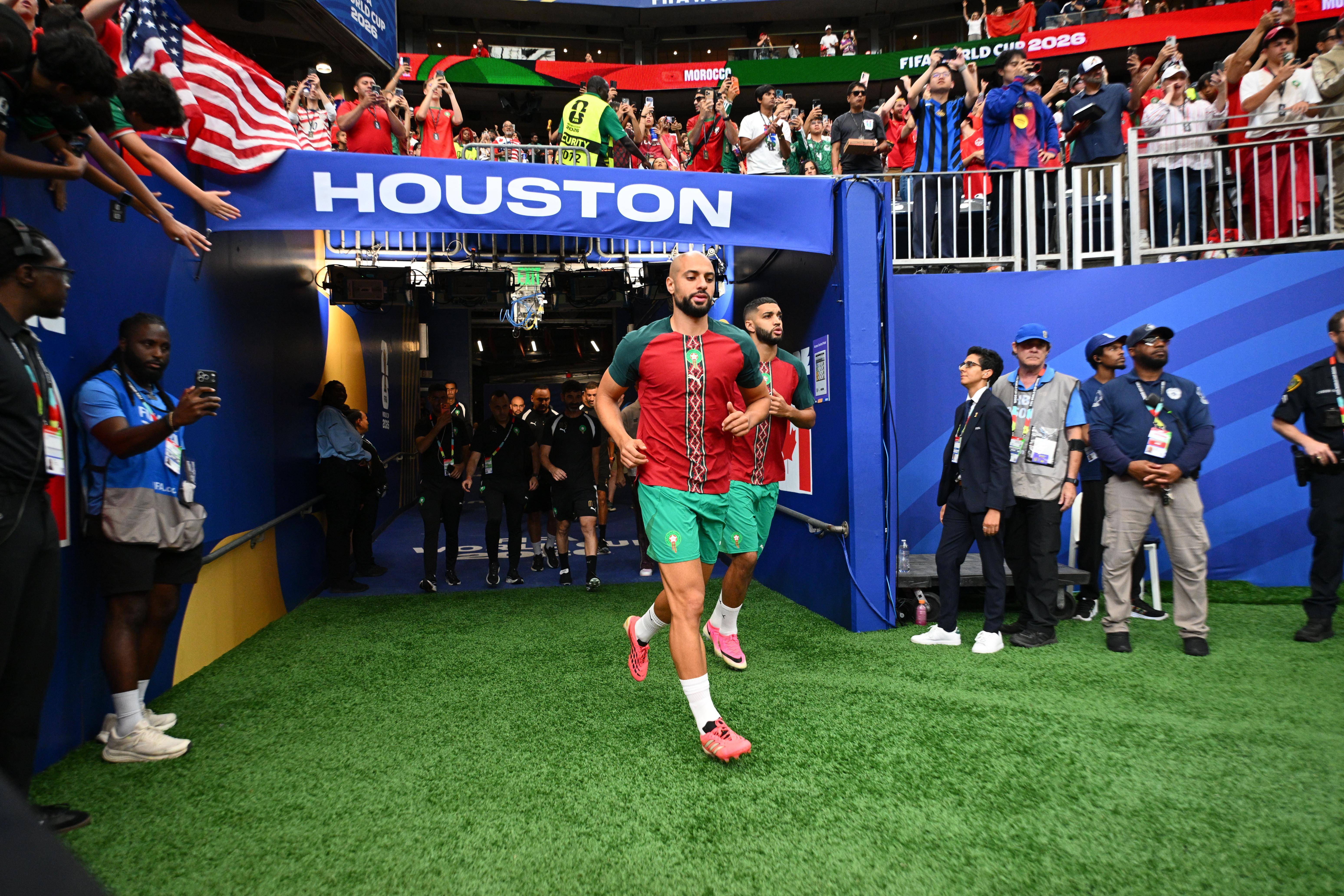 Sofyan Amrabat bij Marokko