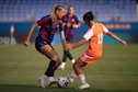 Liv Pennock in actie namens FC Barcelona