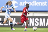 Rochelity Dap in actie namens FC Utrecht tegen SC Heerenveen