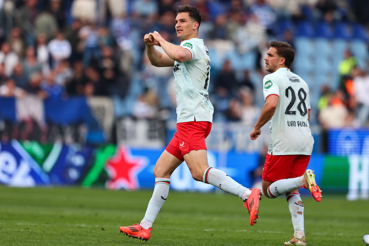 Alec van Hoorenbeeck scoort tegen PEC