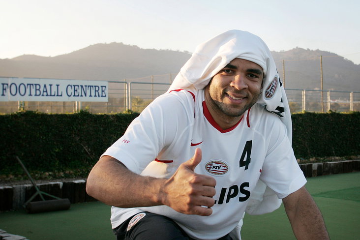 Alex Rodrigo Dias da Costa op het trainingskamp van PSV in La Manga